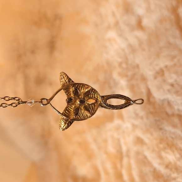 Movie Jewelry Fashion LOTR Arwen The Evenstar Metal Necklace With Stones - Picture 3 of 7